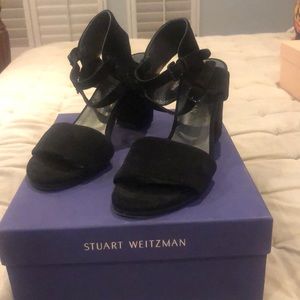 Stuart Weitzman black suede shoes